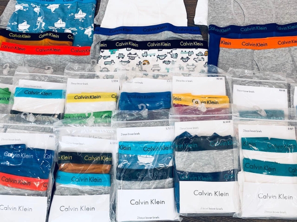 Set 2 boxer briefs Calvin Klein bé trai dư xịn