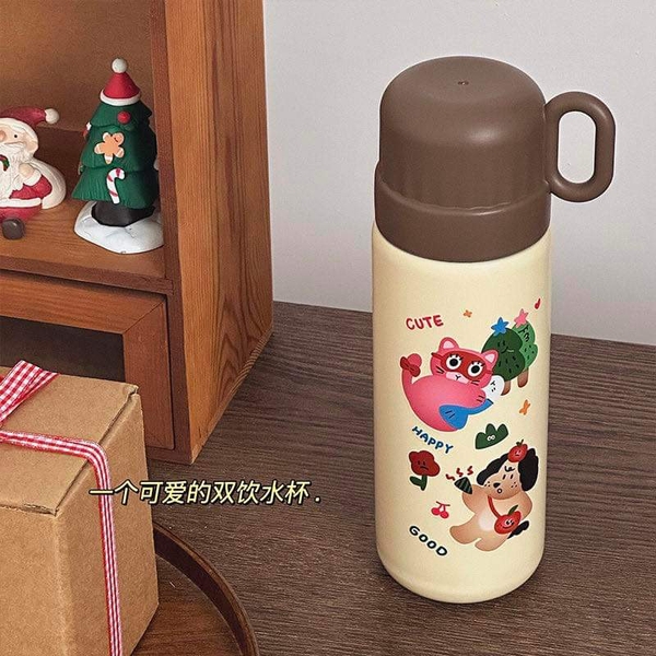 Bình giữ nhiệt inox SUS316 500ml kèm cốc 4 mẫu