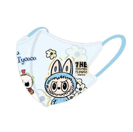 Set 50c khẩu trang mix hình Labubu, Chip&Dale