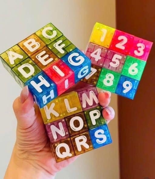 Bộ nam châm Mini Travel set Magnet Blocks CHỮ CÁI và SỐ 40pcs