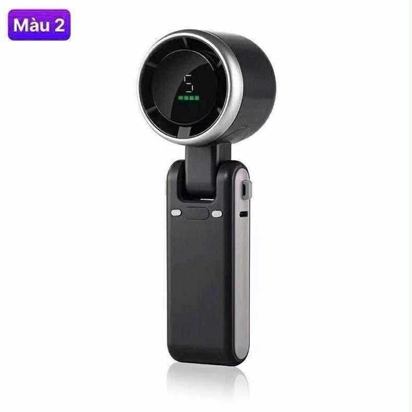Quạt mini cầm tay gấp gọn 4000mAh 3 màu xanh, đen, trắng