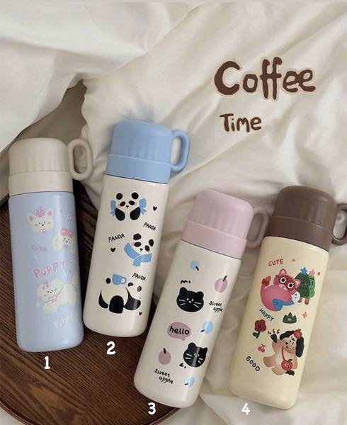 Bình giữ nhiệt inox SUS316 500ml kèm cốc 4 mẫu