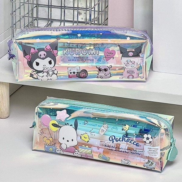 Túi đựng bút phản quang Sanrio Kuromi, Cinnamoroll, Pochacco, Melody