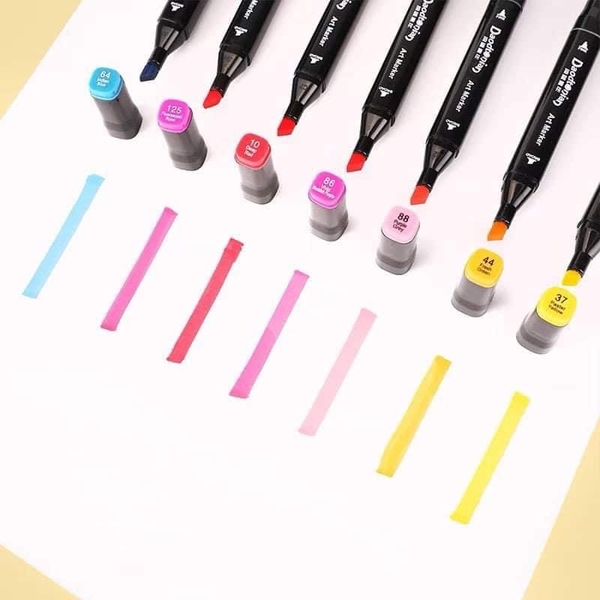Bộ bút dạ màu Marker 2 đầu 48pcs