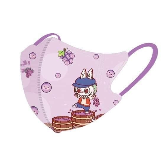 Set 50c khẩu trang mix hình Labubu, Chip&Dale