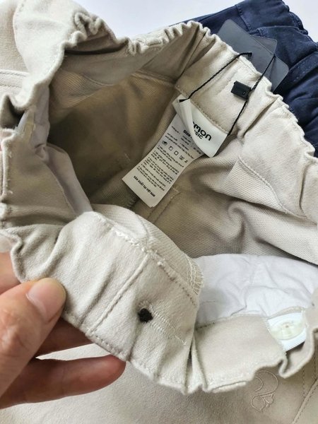 Quần baggy Beemon thêu hình sóc 2 màu be, navy