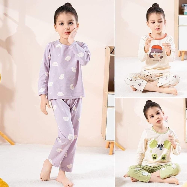 Bộ cotton dài tay size đại 10 mẫu cho bé trai, bé gái