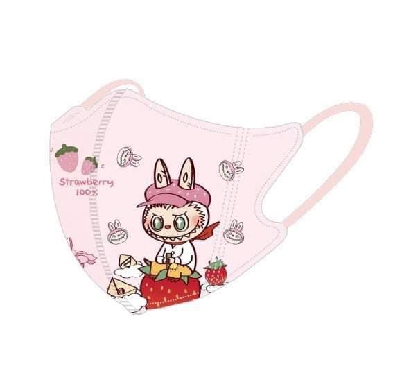 Set 50c khẩu trang mix hình Labubu, Chip&Dale