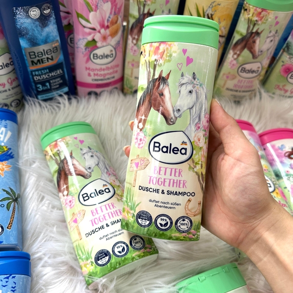 Sữa tắm gội 2in1 cho bé trai, bé gái hãng Balea 300ml nhiều mùi