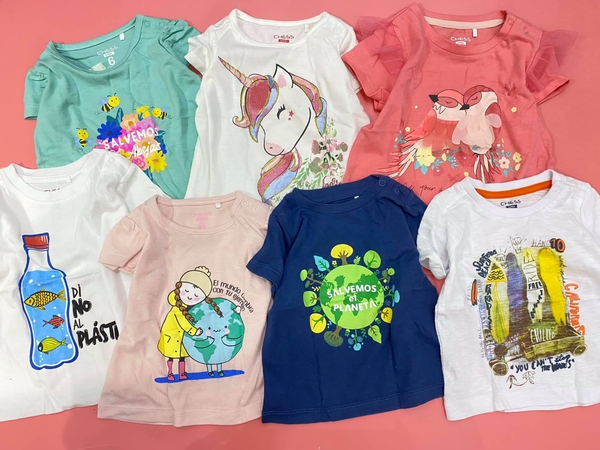 Áo phông mini CHESS cho bé gái