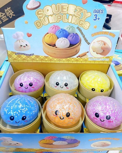 Bánh bao Squishy SIZE TRUNG 8,5cm nhiều mẫu