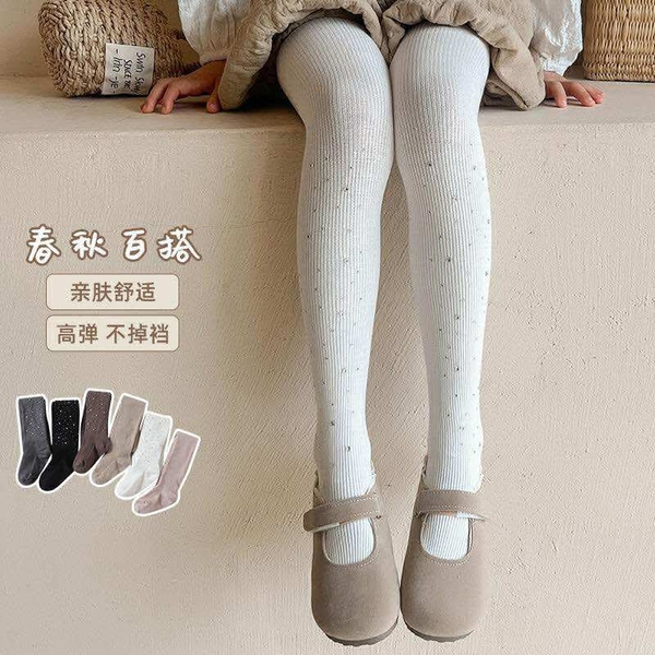 Quần tất bling đính đá 4 màu trắng, đen, hồng, nâu cho bé