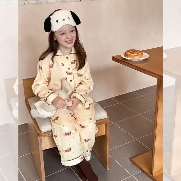 Bộ pyjama dài tay 5 mẫu bé gái AMBB