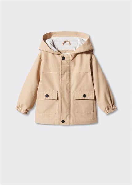 Áo khoác parka Mango dư xịn 2 túi có mũ