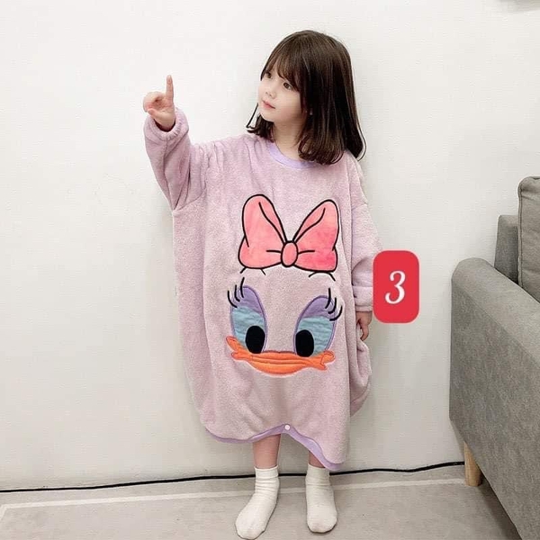 Túi ngủ lông xù dài tay 8 mẫu cho bé