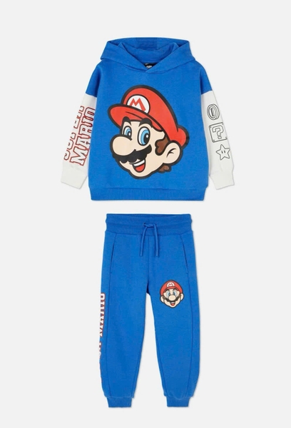Bộ nỉ da cá dài tay mẫu Pokemon và Super Mario