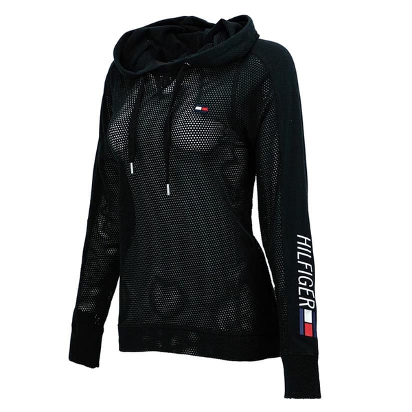 Áo hoodie lưới dài tay Tommy Hilfiger 3 màu đen, trắng, hồng