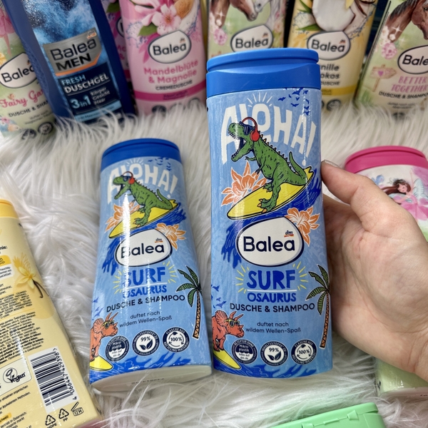 Sữa tắm gội 2in1 cho bé trai, bé gái hãng Balea 300ml nhiều mùi