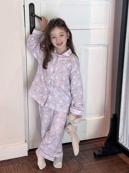 Bộ pyjama dài tay 5 mẫu bé gái AMBB