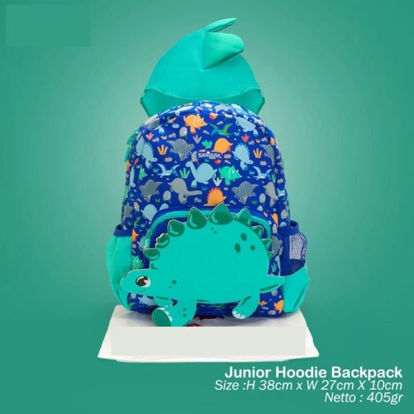 Balo Smiggle mẫu 3D size 36x28cm cho bé trai, bé gái