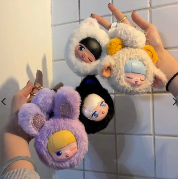 Mô hình Blind box Móc Khóa Gấu Bông LiliSha Carnival Of The Animals HUGBUDDY SET 4