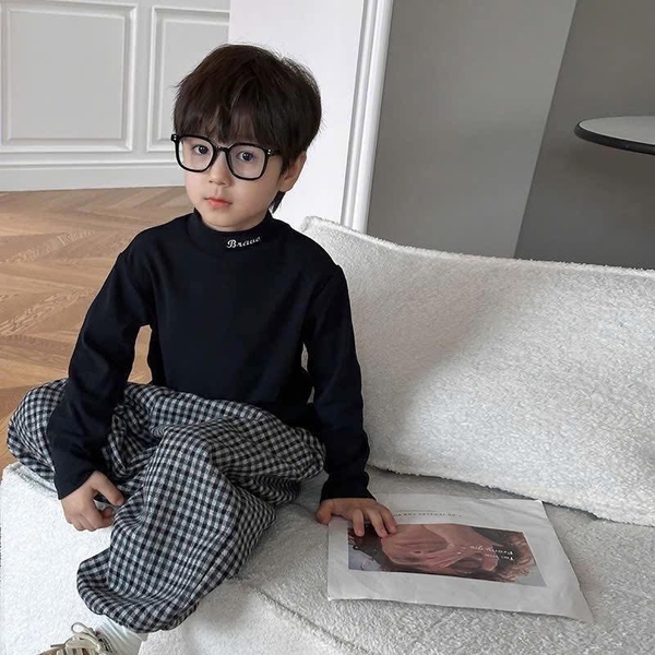 Áo giữ nhiệt cổ 3 phân thêu Brave AMBB cho bé