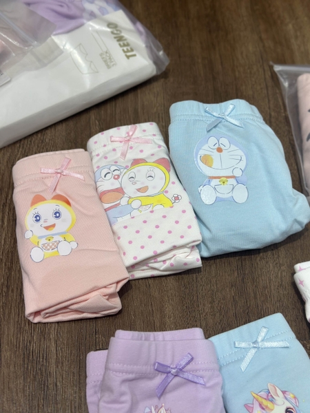 Set 3 quần chip đùi cotton Teengo mẫu Capybara, Doremi, Pochacco, Unicorn