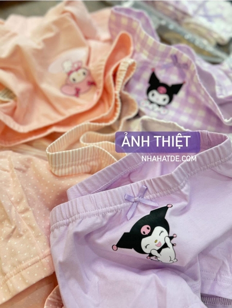 Set 3 quần chip đùi cotton Teengo mẫu Capybara, Doremi, Pochacco, Unicorn
