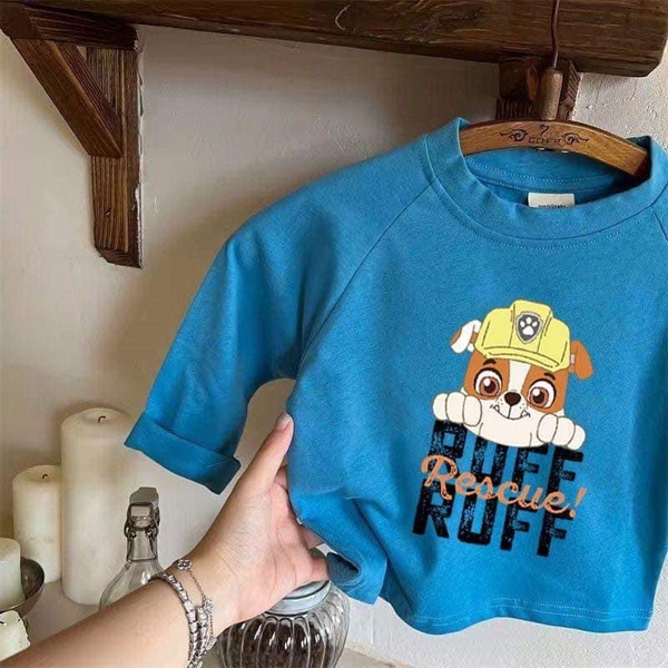 Áo cotton dài tay raglan 4 mẫu Paw Patrol cho bé trai, bé gái