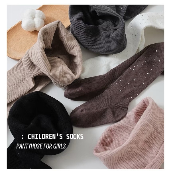 Quần tất bling đính đá 4 màu trắng, đen, hồng, nâu cho bé