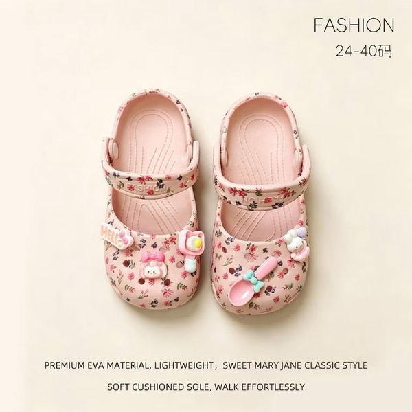 Sục SIZE LỚN hoa nhí, trơn 4 màu hồng, be, đen 5 charm