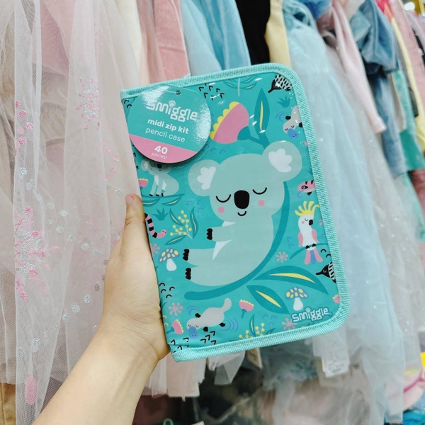 Túi midi zip kit Smiggle 40 chi tiết nhiều mẫu