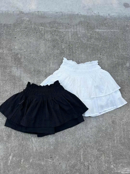 Chân váy tầng chất thô hãng Zara 2 màu trắng, đen