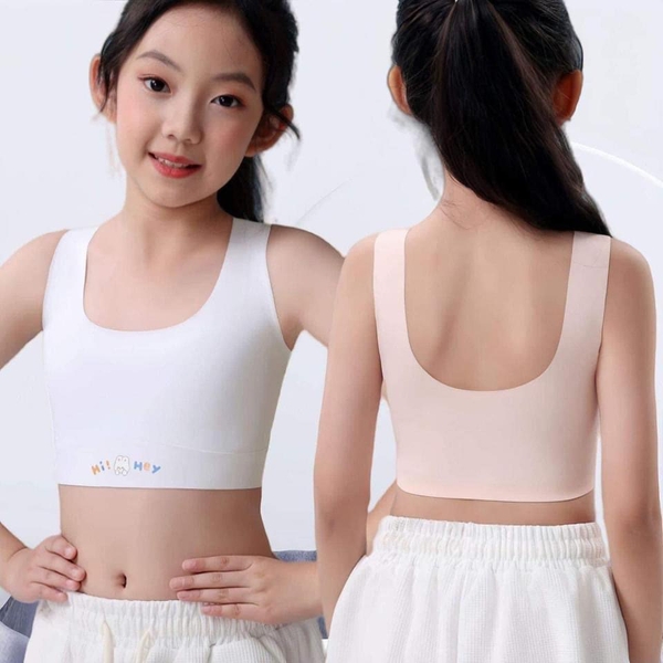 Áo lót tàng hình bé gái 4 màu trắng, hồng, vàng, xanh