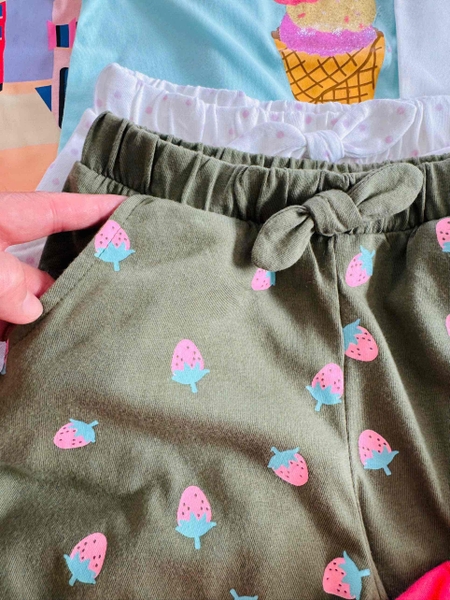 Bộ H&M áo sát nách quần sooc nhiều mẫu bé gái