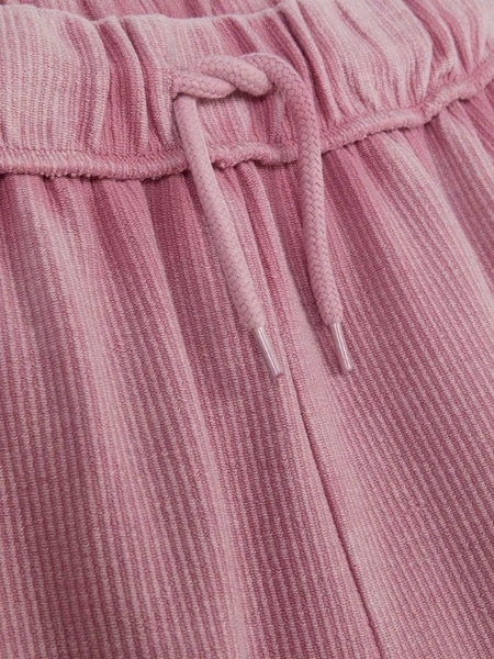 Bộ nỉ gân Primark áo hoodie kéo khoá quần suông hồng