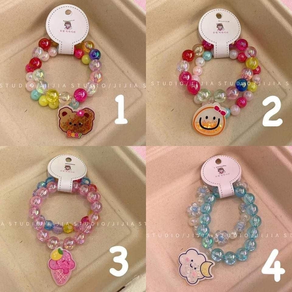 Set 2 vòng tay mẫu Melody, mặt cười…8 mẫu cho bé