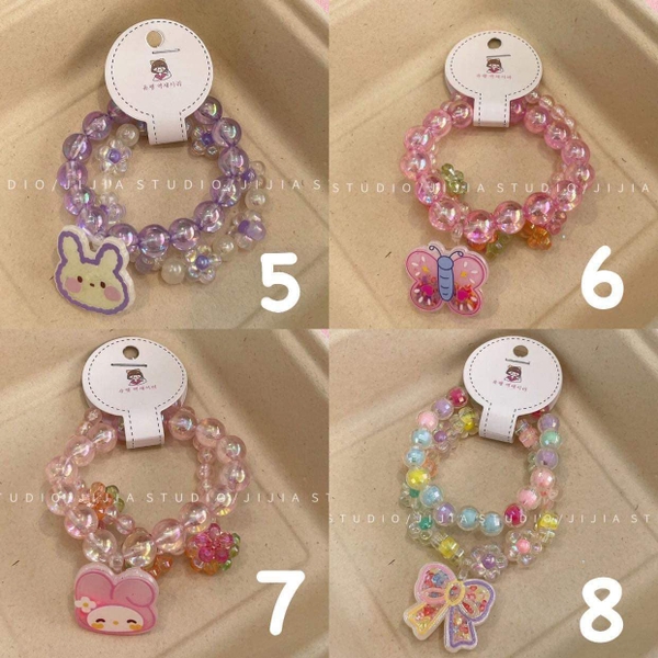 Set 2 vòng tay mẫu Melody, mặt cười…8 mẫu cho bé