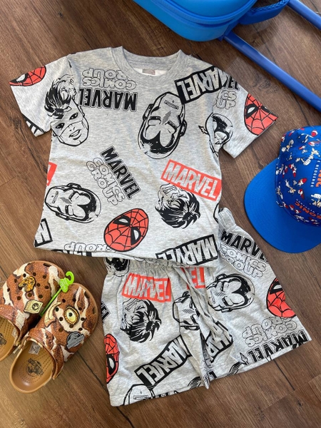 Bộ cotton H&M cộc tay bé trai Sonic, Pokemon, Hulk xanh...nhiều mẫu hè 2025