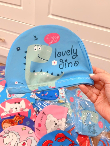 Mũ bơi 9 mẫu bé trai, bé gái khủng long, unicorn, cá mập...