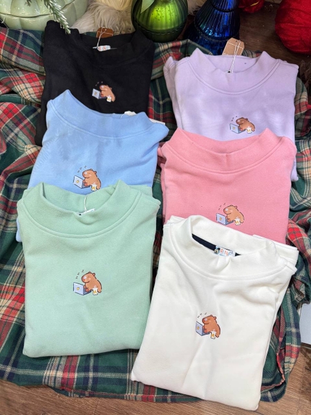 Áo giữ nhiệt zip lông cổ 3 phân Orane mẫu Capybara 5 màu