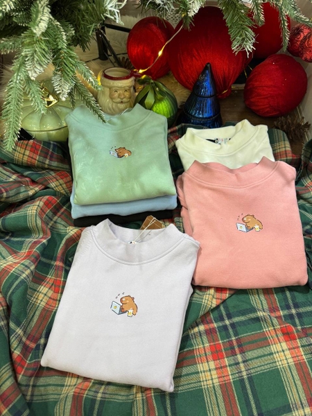 Áo giữ nhiệt zip lông cổ 3 phân Orane mẫu Capybara 5 màu
