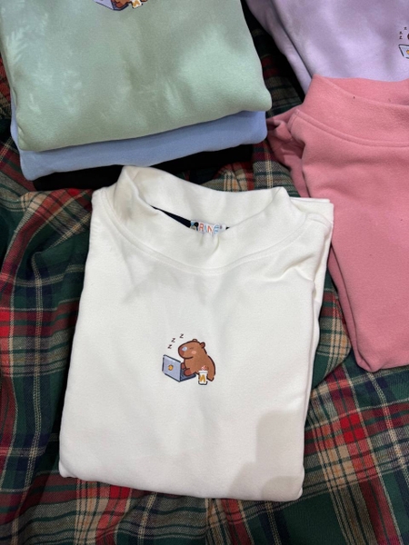 Áo giữ nhiệt zip lông cổ 3 phân Orane mẫu Capybara 5 màu