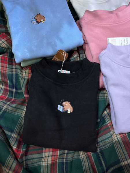 Áo giữ nhiệt zip lông cổ 3 phân Orane mẫu Capybara 5 màu