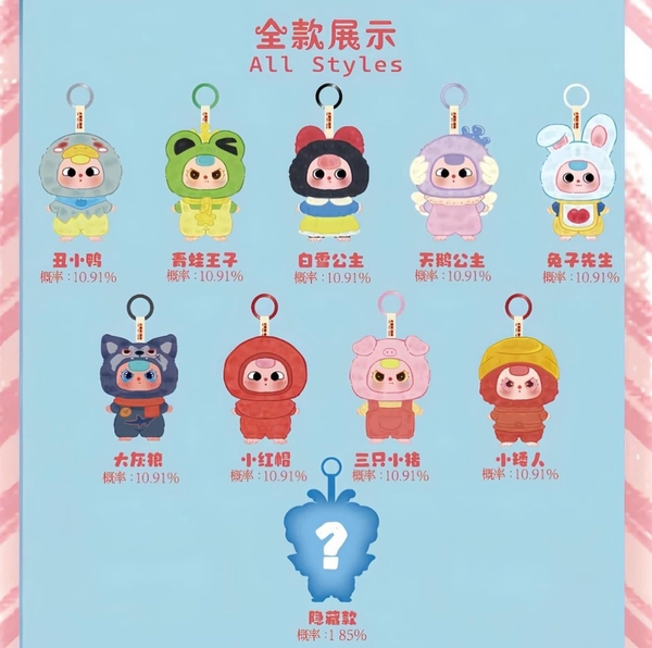 Blind box Baby Three CỔ TÍCH Children's Wonderland Plush Doll 16cm