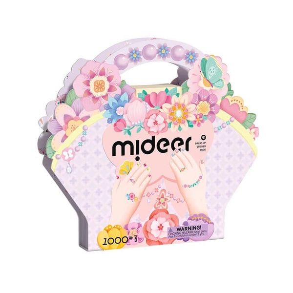 Set dán móng tay Mideer 1000+ pcs Garden Fairy Dress-Up Sticker Pack