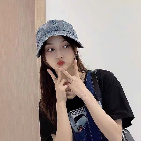 Mũ jean lưỡi trai rộng vành style Korea 3 màu