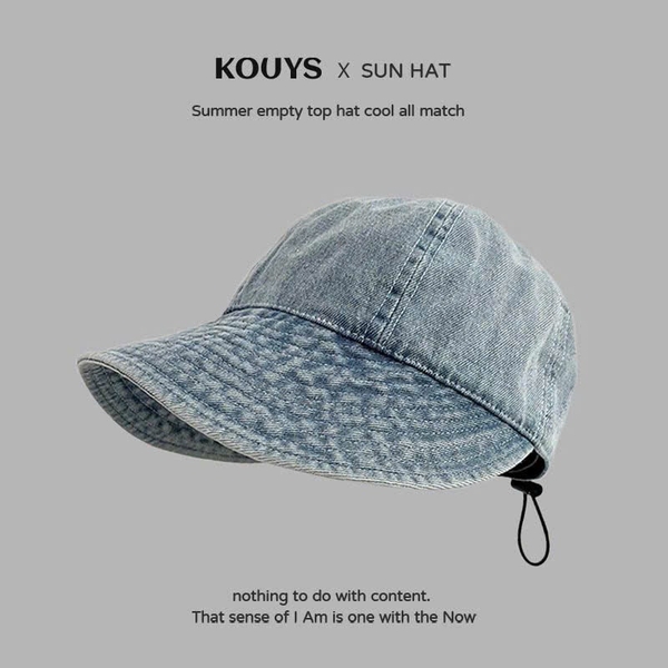 Mũ jean lưỡi trai rộng vành style Korea 3 màu