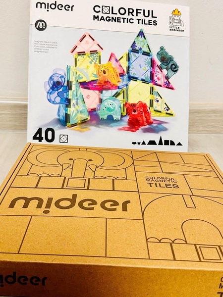 Bộ Mideer nam châm cầu vồng Colorful Magnetic Tiles