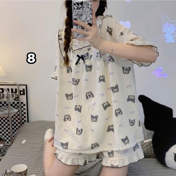 Bộ đũi cộc tiểu thư viền bèo 11 mẫu mặc nhà